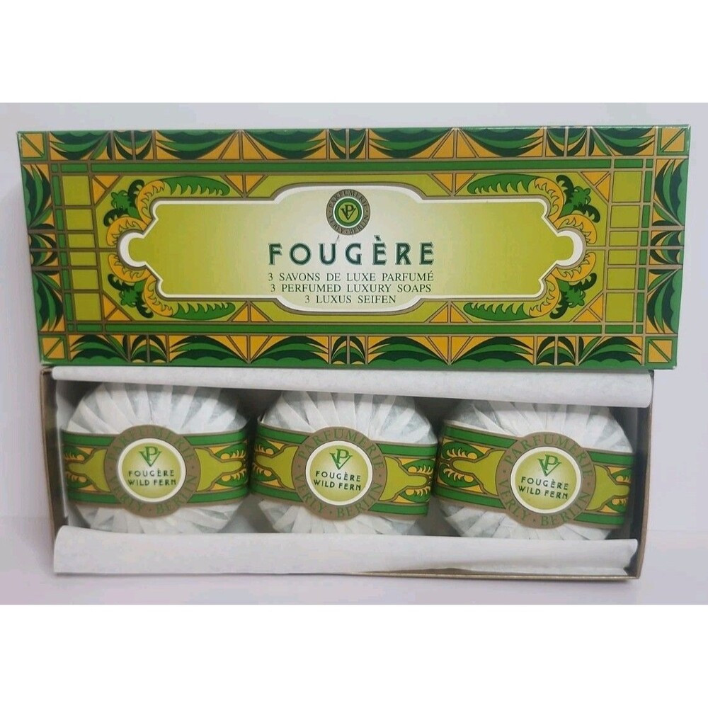 Fougere Savons De Luxe Parfum Wild Fern 3 Pc Soap Trio Parfumerie Verly Berlin